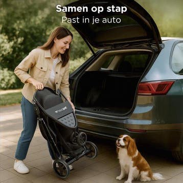 2dekans | TrevoPet® Inklapbare Hondenbuggy - Voor Kleine en, Dieren en Toebehoren, Ophalen of Verzenden, Zo goed als nieuw