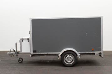 Gesloten bakwagen 750kg Gesloten Aanhangwagen, Ophalen of Verzenden, Gebruikt