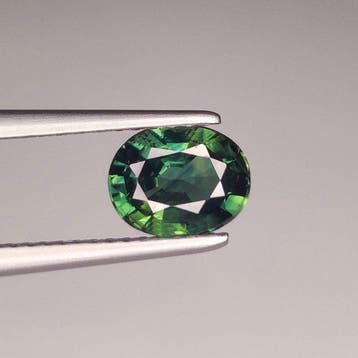 Zonder minimumprijs - 1 pcs Groen, Blauw Saffier - 1.14 ct -, Sieraden, Tassen en Uiterlijk, Edelstenen, Nieuw