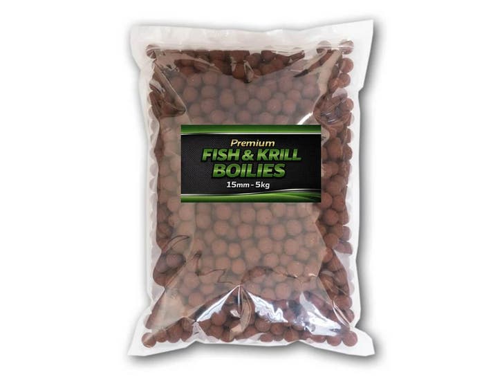 Premium Fish & Krill Boilies 15mm - 5kg - XL Baits, Watersport en Boten, Hengelsport | Karpervissen, Overige typen, Nieuw, Verzenden