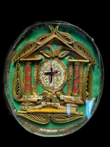 Reliekhouder - Zilverachtig metaal - 1800-1850 - Heilige