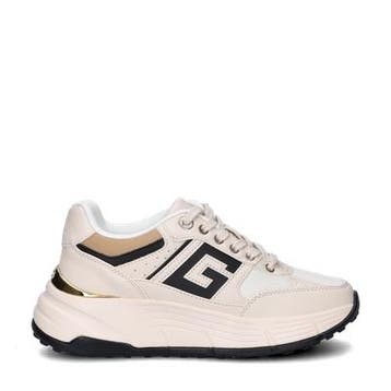 Guess Fonzi lage sneakers voor dames in het Beige, Guess, Verzenden, Beige, Nieuw