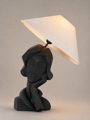 Tafellamp - Hars - Design lamp sculptuur