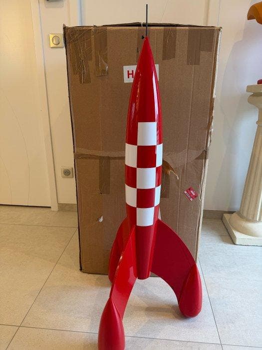 Tintin - 1 Fusée Aroutcheff + handtekening - 114 cm, Boeken, Strips | Comics