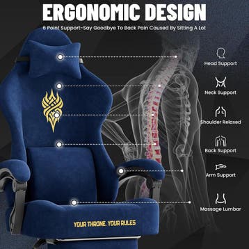 Ergonomische Bureaustoel -  Office Chair - Gamestoel - Volwa, Verzenden, Zo goed als nieuw