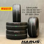 255/45/20 285/40/20 * Pirelli zomerbanden 5,8mm profiel 4X, Gebruikt, 285 mm, Ophalen of Verzenden, Band(en)