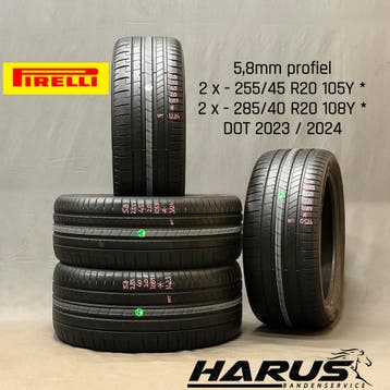 255/45/20 285/40/20 * Pirelli zomerbanden 5,8mm profiel 4X, Auto-onderdelen, Gebruikt, 285 mm, Ophalen of Verzenden, Band(en)