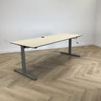 Eromes slingerbureau 200x80 cm, Ahorn - grijs, Huis en Inrichting, Bureaus, Ophalen of Verzenden, Gebruikt