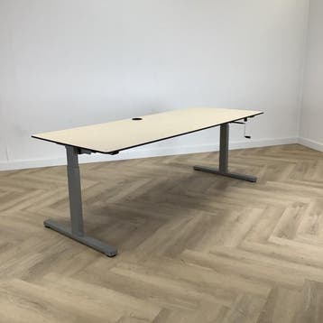 Eromes slingerbureau 200x80 cm, Ahorn - grijs, Ophalen of Verzenden, Gebruikt