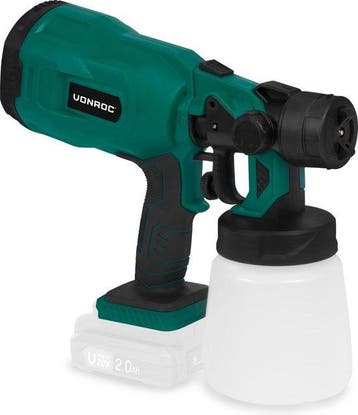 2dekans | VONROC Accu verfspuit – VPower 20V – Zonder accu &, Ophalen of Verzenden, Zo goed als nieuw