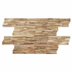Mozaïek Hout Old Teak (P 30) 50X20 Cm (Prijs Per 1M²), Ophalen of Verzenden, Nieuw