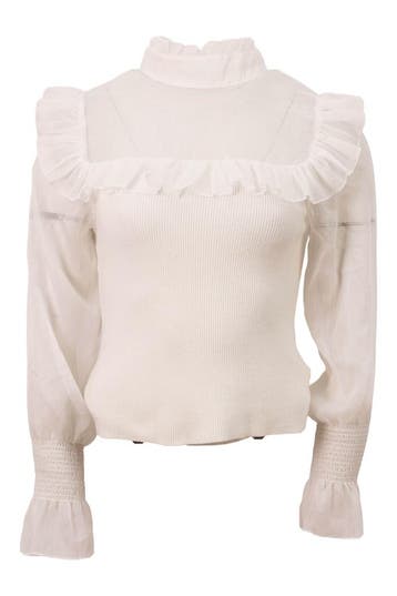 Chi Chi London Top in maat S Wit, Chi Chi London, Verzenden, Zo goed als nieuw, Wit