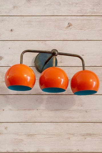 Wandkandelaar - GLC-AS-PL-MBD12 oranje vintage wandlamp -