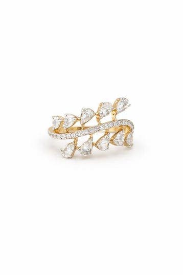 Cocktailring - 18 karaat Geel goud, gerhodineerd - 1.33ct.