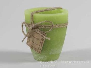 Tuinkaars Garden Candle Smal Rustiek 24 uur Groen 80x90 mm, Ophalen of Verzenden, Nieuw