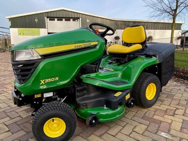 Zitmaaier John Deere X 350 R gratis thuis!!!, Tuin en Terras, Zitmaaiers, Nieuw, Elektrische starter, 90 tot 120 cm, Ophalen of Verzenden