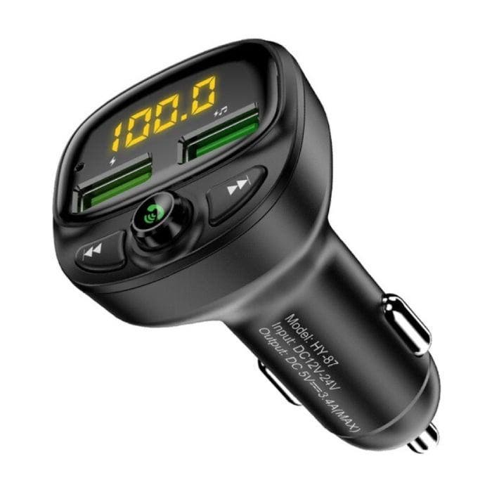 Dual USB Autolader Bluetooth Transmitter Handsfree Oplader, Telecommunicatie, Mobiele telefoons | Toebehoren en Onderdelen, Nieuw