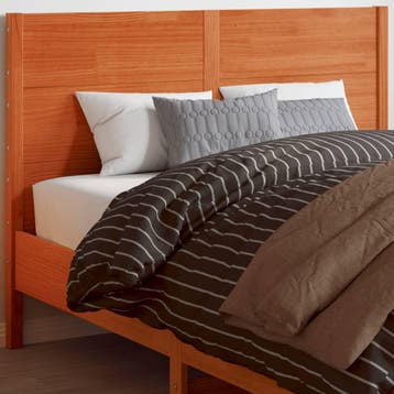vidaXL Hoofdbord 160 cm massief grenenhout wasbruin, Verzenden, Nieuw, Bruin, Hout