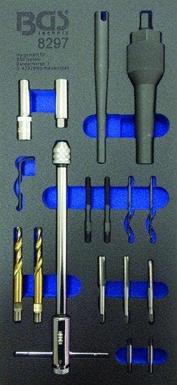 Bougie demontage- en schroefdraadreparatieset M8, M10 17-dlg, Verzenden, Nieuw