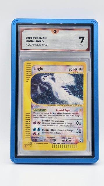 Pokémon - 1 Graded card - Lugia, crystal lugia 149 Foil,, Hobby en Vrije tijd, Nieuw
