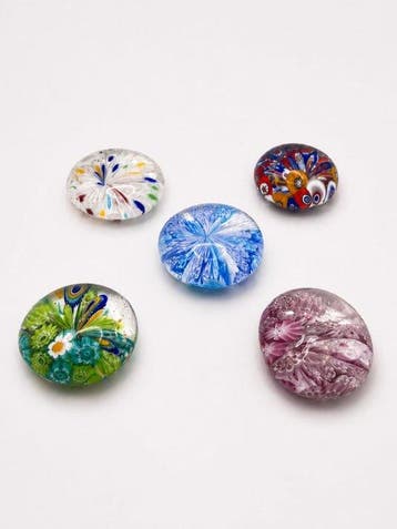 Livio Campanella - Presse-papier (5) - Murano-glas, Antiek en Kunst