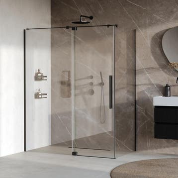 Brauer Stellar - Douchecabine met Draaideur - Helder Glas -, Doe-het-zelf en Verbouw, Sanitair, Ophalen of Verzenden, Nieuw, Rvs