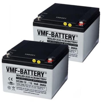 2 Stuks: VMF DC28-12 AGM Deep Cycle Loodaccus, origineel, Verzenden, Nieuw