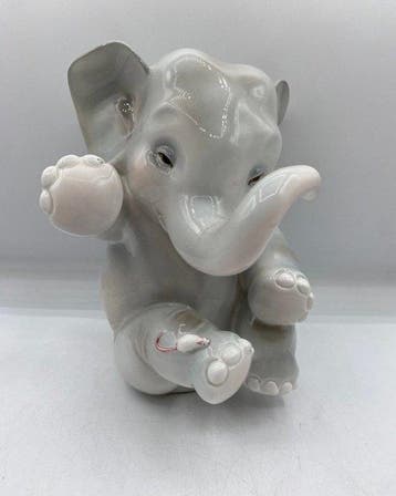Helen Konig Scavini - Lenci - Torino Elefante con topolino, Antiek en Kunst