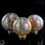 Natuurlijke jaspis-kogelset – Exclusieve bolset – Ocean, Verzamelen