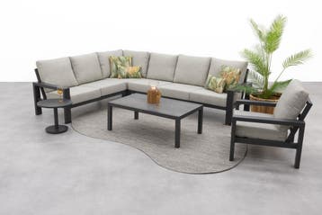 Verano/Atlanta loungeset + loungestoel (6-delig) - Royal, Verzenden, Nieuw, Overige materialen, Loungeset