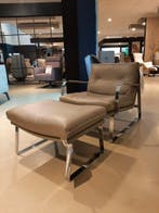 Shabby fauteuil + hocker **SHOWROOMMODEL**, Nieuw