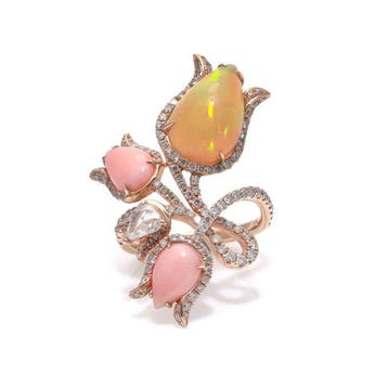 Ring - 18 karaat Geel goud - 1.50ct. tw. Diamant, Nieuw