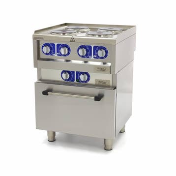 Professionele Horeca Fornuis - 4 Pitten - Met Oven -, Verzenden, Nieuw in verpakking, Fornuis, Frituur en Grillen