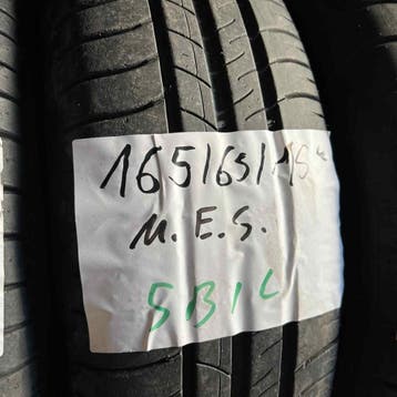 2 x Michelin Energy Saver 165-65-15 Zomerbanden 6mm, Gebruikt, 15 inch, Ophalen of Verzenden, Band(en)