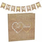 2 Organza zakjes: 1 Mr zwart en 1 Mrs wit, Verzenden, Nieuw, Feestartikel, Geboorte of Huwelijk