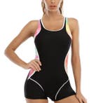 Sport Badpak Dames Patchwork One Piece Plus Size, Verzenden, Nieuw