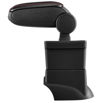 Armsteun Fiat 500 2007-2015 kunstleer zwart met rood stiksel, Verzenden, Nieuw