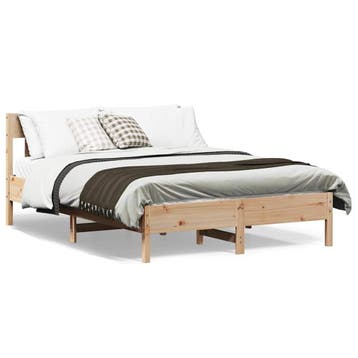 Grenen Bedframe 120x200cm | Laatste Stuk! | 35% Korting, Overige kleuren, Natuurlijk, Ophalen of Verzenden, Zo goed als nieuw