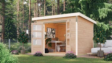 Tuinhuis Pluto A Blank-Wit 271 x 271 cm, Tuin en Terras, Nieuw
