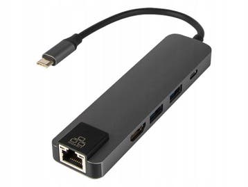 USB-C naar 4K HDMI adapter - 2x USB 3.0 + LAN, Ophalen of Verzenden, Nieuw