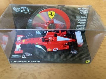 Hot Wheels 1:24 - Modelauto - Ferrari F2002 - Zeldzaam, Nieuw