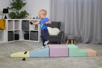 Set van 5 kleine foam blokken/speelkussens 5 kleurencombis, Kinderen en Baby's, Speelgoed | Bouwstenen, Ophalen of Verzenden, Nieuw