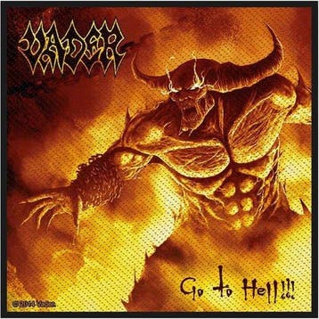 Vader - Go To Hell - Patch officiële merchandise, Ophalen of Verzenden, Nieuw, Kleding