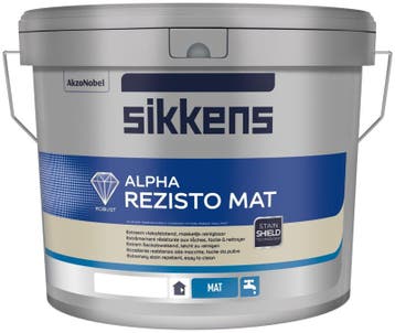 Sikkens Alpha Rezisto Mat - +/- RAL 7047 - 1 liter, Overige kleuren, Nieuw, Ophalen of Verzenden, Verf