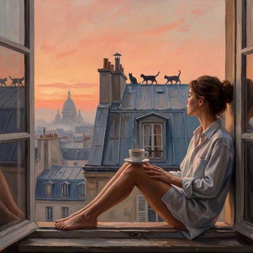 Le Yack - Paris au Petit Matin - Hand-signed