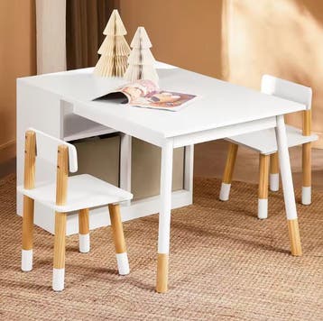 Kindertafel met 2 Stoelen en Opbergruimte Activiteitentafel, Verzenden, Nieuw