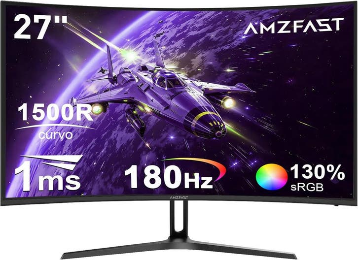 Gaming Monitor - Beeldscherm computer - 27 inch - Curved - 1, Computers en Software, Monitoren, Zo goed als nieuw, Verzenden