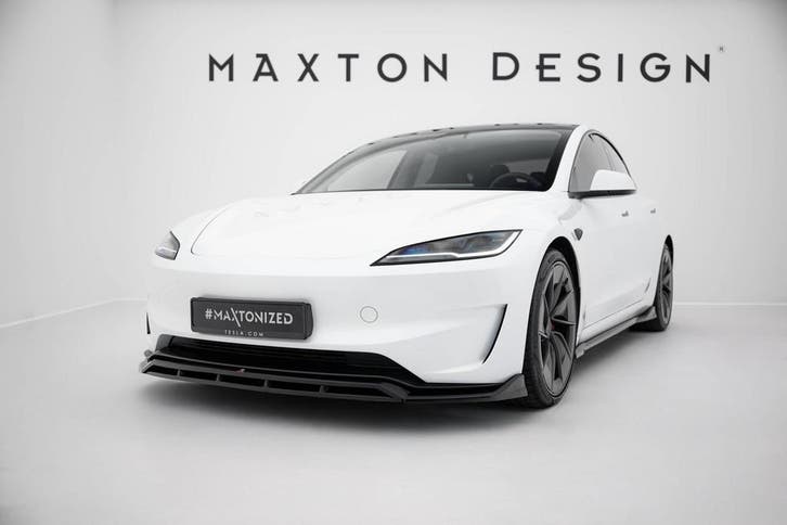 Maxton Front Splitter V.1 Tesla Model 3 Performance Mk1, Auto diversen, Tuning en Styling, Verzenden
