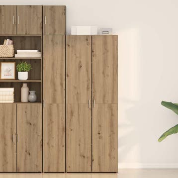 vidaXL buffetkast Artisan Eiken 70 x 42,5 x 185 cm, Minder dan 50 cm, Verzenden, Nieuw, Minder dan 100 cm