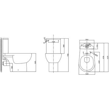 Xellanz Duoblok Toilet - Staand - Rimless - PK - met, Ophalen of Verzenden, Nieuw